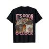 Мужская футболка с мемом «Время Гуна» (Goon O'Clock) – 100% хлопок, круглый вырез, короткий рукав, юмористическая футболка, стиль с жирным текстом