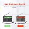 HanRongDa HRD-757 многодиапазонный радиоприемник FM AM MW SW V.UHF AIR WB портативное радио управление через приложение BT TF музыка