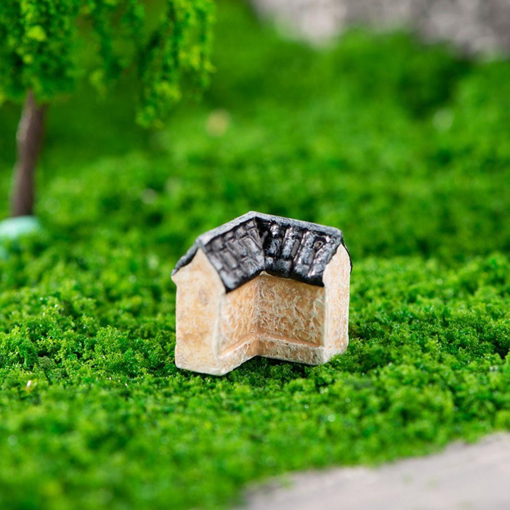 Decorative Mini Old City Gate Retor Bonsai Landscaping Mini Resin House  Micro Landscape