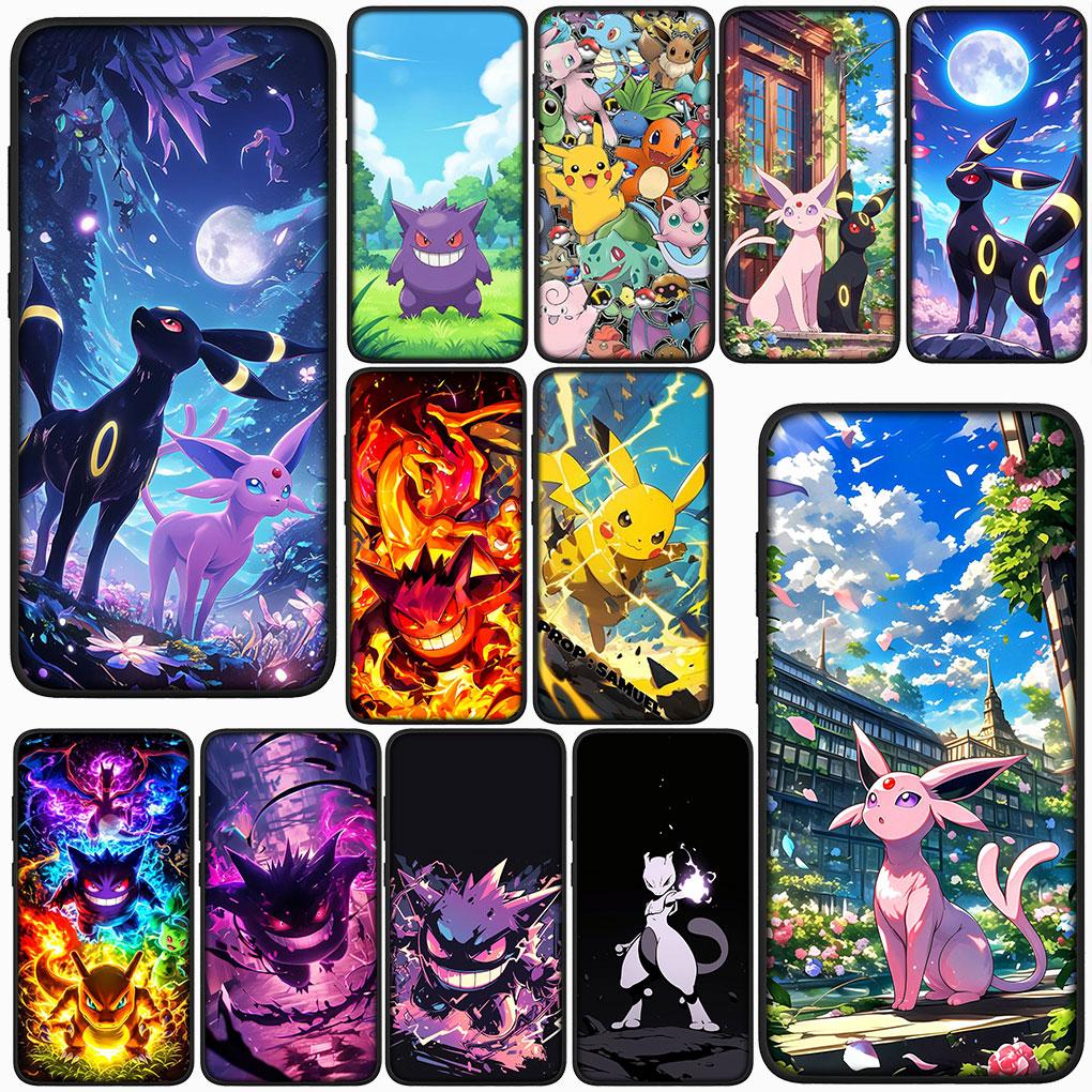 for Motorola Moto G86 G57 G67 G24 G15 G54 Power G13 G14 G34 G35 G45 G53 G55 G64 G75 G72 Case Espeon Umbreon Gengar P-Pikachus