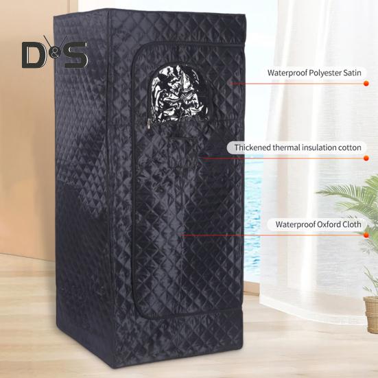 Складная палатка-сауна для помещений с мощным парогенератором, режимом таймера, складная конструкция с двойной молнией, простая сборка, переносная палатка-сауна для домашнего использования