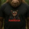 T-Shirt Herren Der Purrinator Parodie Motiv Baumwolle Größe S Bis 5XL