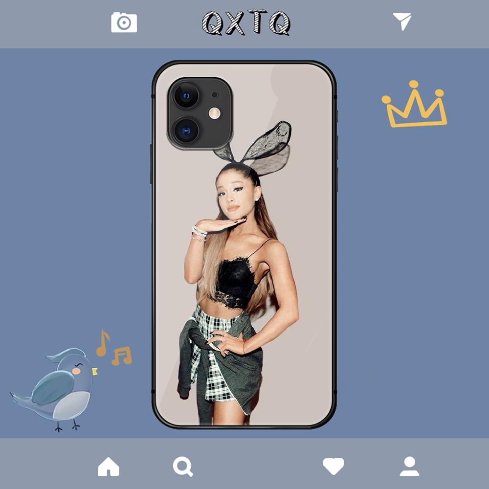 Чехол Ariana Grande Girl для iPhone Samsung Galaxy Redmi Note S 17 16 15 14 13 20 24 25 54 Pro Max Ultra Fe Крышка из закаленного стекла