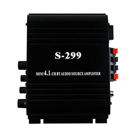 Surround Amplifier 4 X 40W RCA Subwoofer General Purpose Small Amplifier Card Playback Compatible with Bluetooth Compact Body Channel Sound Control