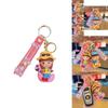 Adorable Cartoon Animal Keychains Soft Rubber Key Rings Cute Couple Gifts