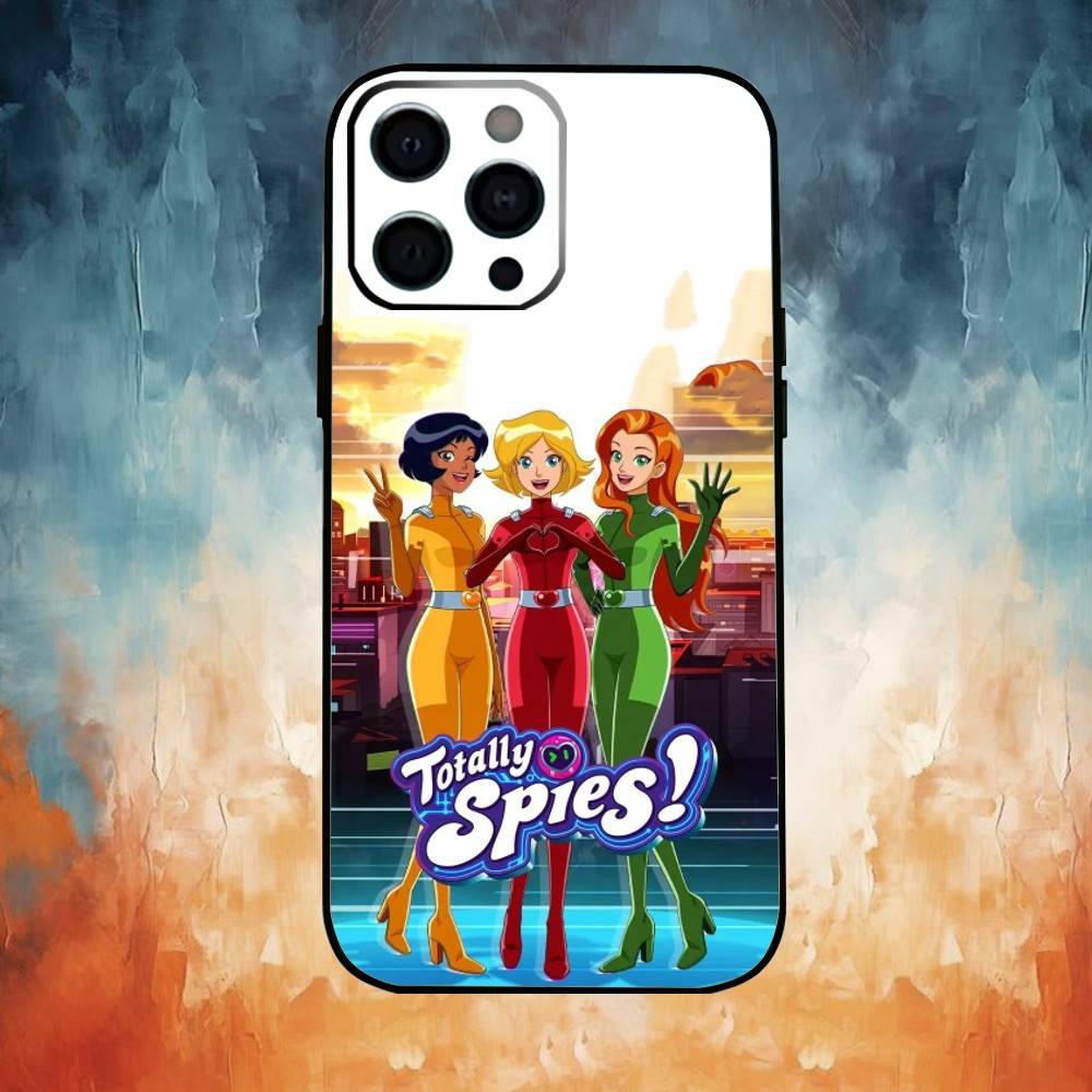 Чехол для телефона Totally Spies Для iPhone17,16,15,14,13,12,11 Plus,Pro Max Мягкий черный чехол