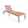 Teak Wood Sun Lounger