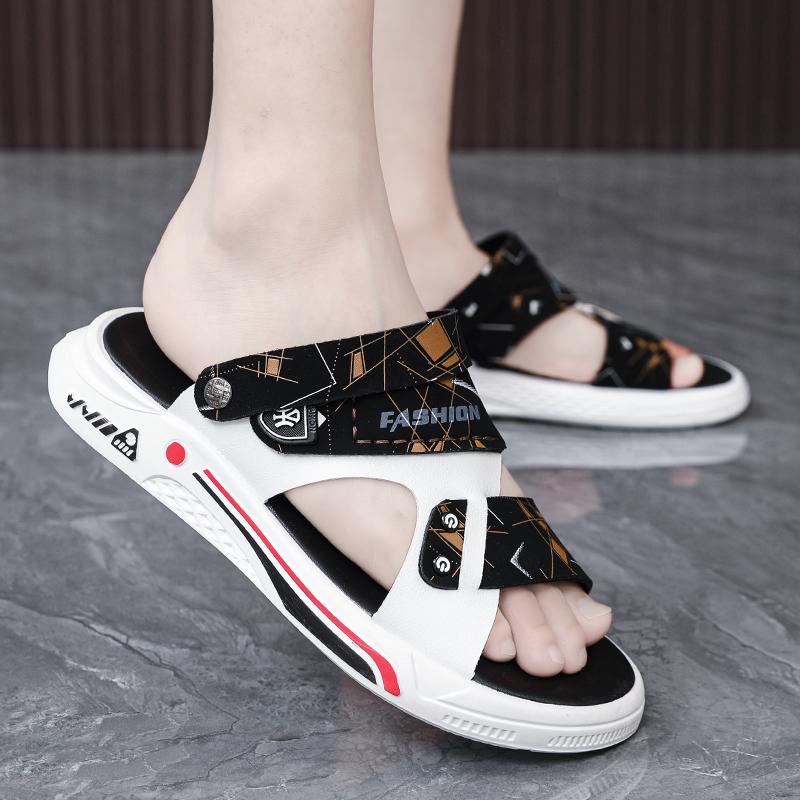 Мужские летние сандалии Мужские летние новые сандалии и шлепанцы на мягкой подошве для улицы Повседневный спортивный тренд Воздушная обувь для мужчин