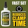 Titebond Instant Bond Thick Adhesive, 8-second Bond, Home Repair, Woodworking, Crafts, Moldings, Picture Frames, 4 Oz. 6222