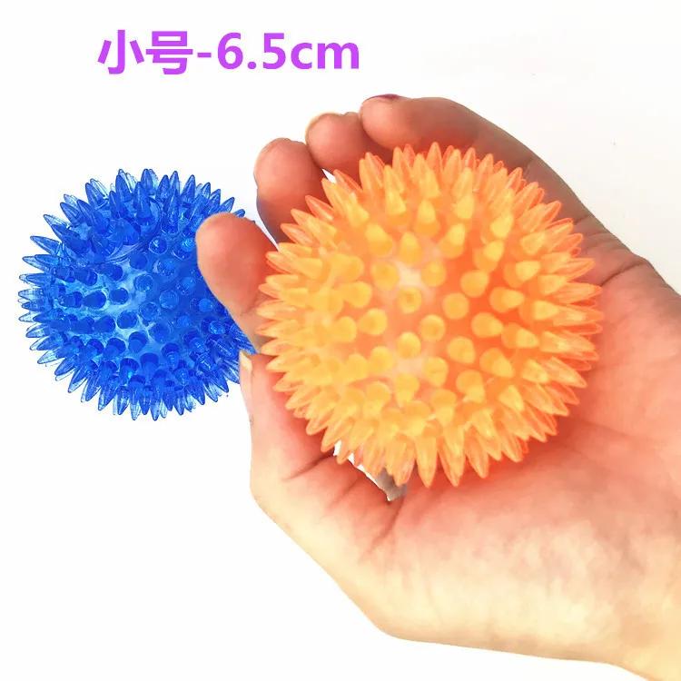 Игрушки для собак, кошек, щенков, звучащая игрушка, скрипучий шарик для чистки зубов, шарик для чистки зубов, TPR, тренировочная жевательная игрушка для зубов домашних животных, шары с шипами, аксессуары