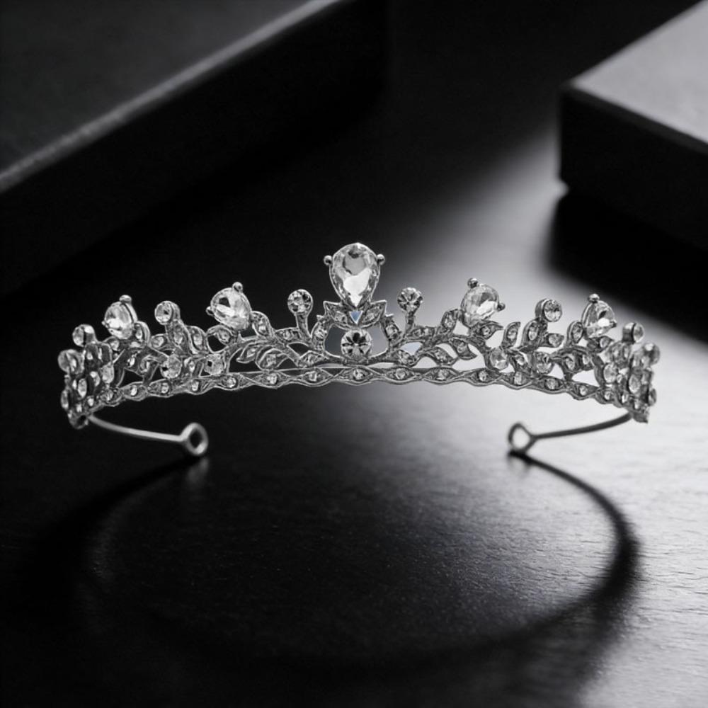 Alloy Bridal Crown Tiara Crystal Rhinestone Wedding Tiara New Party Hair Jewelry Birthday