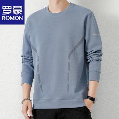 Мужской пуловер с круглым вырезом в стиле business casual
