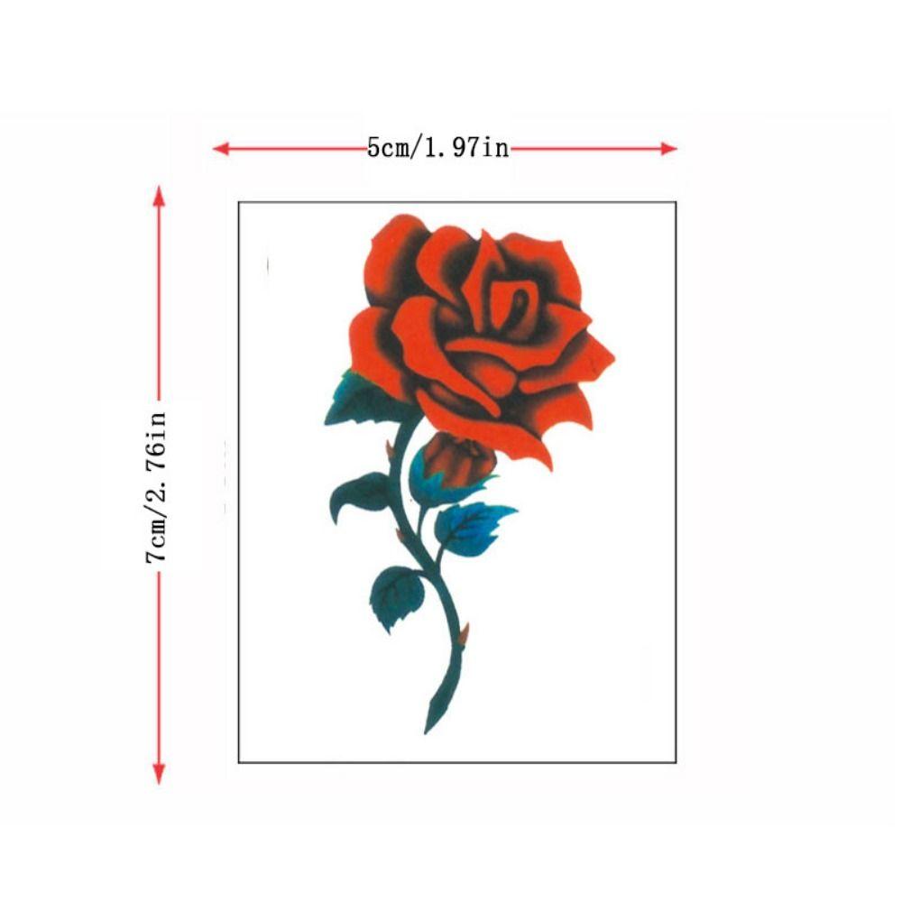 5/10/20/30/50 шт. Водонепроницаемые наклейки-татуировки с бабочками, 3D-текстурные наклейки-татуировки с цветами для женщин