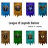 Декоративные флаги в тематике KTV из League of Legends для гостиной или бара