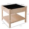 Wooden Urban Roof Garden With Flower Cover And Fabric Case 91x91x81cm