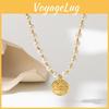 Elegant Modern And Geometric Alloy Pendant Necklace For Women With Gold Electroplated Finish