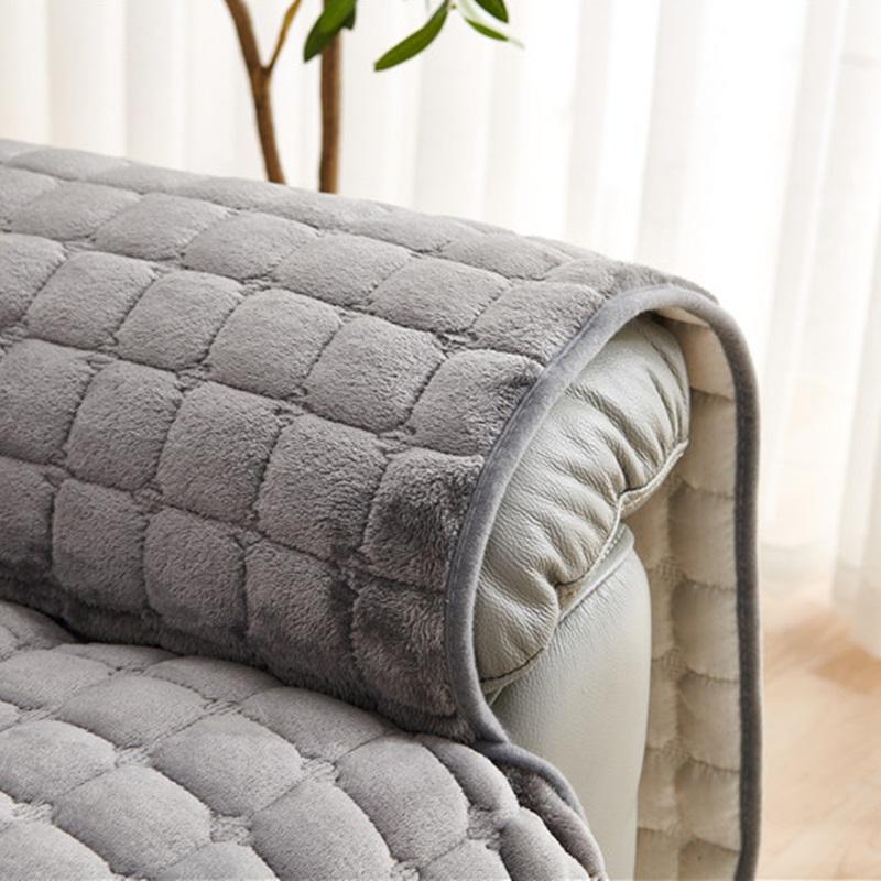 Чехол для одноместного дивана-реклайнера, фланелевый бархат, нескользящий, защитные чехлы для стульев, чехлы для ленивых мальчиков, чехлы для одноместных стульев, домашний декор