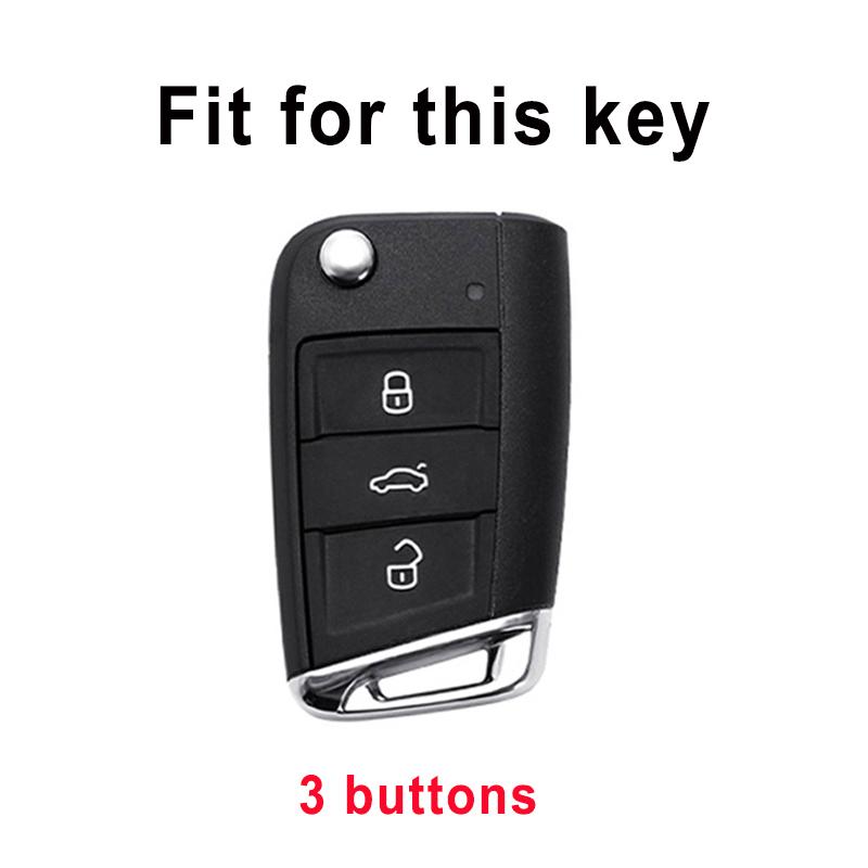 Для Skoda Octavia TPU Чехол для ключа автомобиля Крышка Корпус Бесключевой доступ Для VW Volkswagen Golf 7 MK7 Tiguan MK2 Для SEAT Ateca Leon FR 2 Ibiza