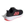 Adidas Neo Runfalcon 1.0 Synthetic Leather Fashion Woven Breathable Low-Top Running Shoes Kids Sneakers Black Red FW5138