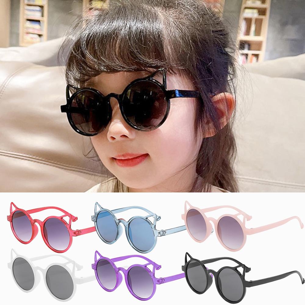 Kids Sunglasses Cute Animal Cartoon Ears Sunglasses Sunglasses Children Kids Vintage Outdoor Su G2P2