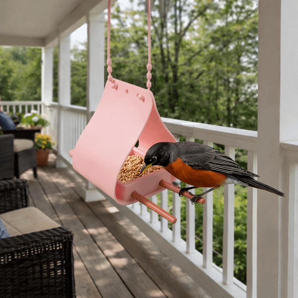 Waterproof Automatic Feeder Large Capacity Hummingbird Feeder Bird Feeding Tray  Backyard