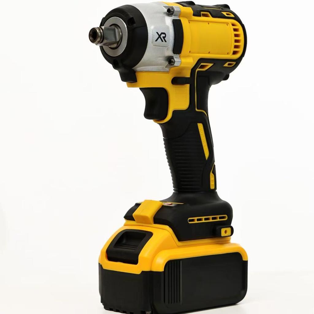 Бесщеточный электрогаечный ключ высокого крутящего момента в стиле Dewalt для деревообработки и авторемонта.