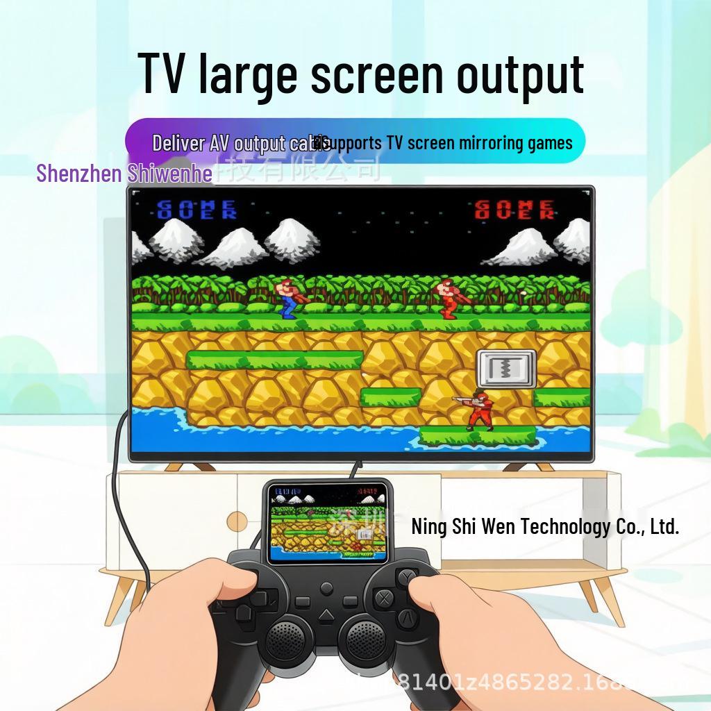 Ручная игровая консоль Cross S10: 520 Классических Ретро-Игр, Для Двух Игроков, Мини-Размер, Идеально для Детей