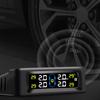Solar TPMS Car Tire Pressure Alarm Device Auto Tyre Pressure Security Colorful Digital Display 4 External Sensors Tire Pressure Temperature Warning