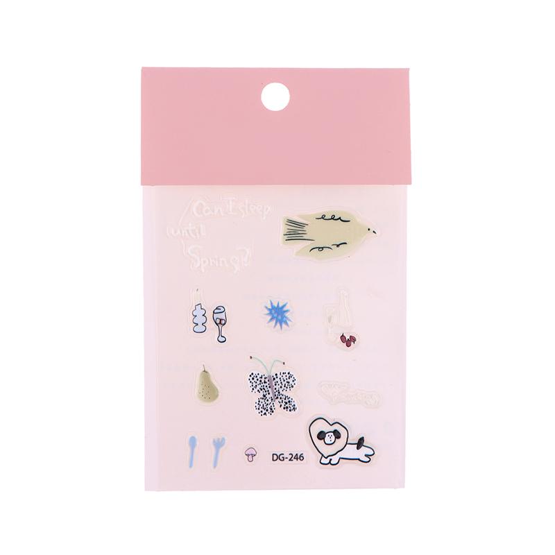 1Set PVC Cute Animal Stickers Funny Three Dimensional Jelly Planner Decorative Stickers Mobile Phone Computer Stickers