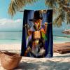 Ultra-Soft Beach Towel with Puss In Boots Theme,Ideal for Pool - Camping, Diving - Perfect Travel Essential, Vibrant Beach Towel.