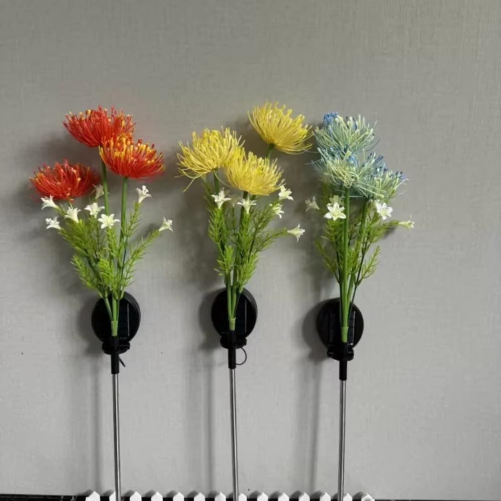 Садовые светильники на солнечных батареях, светильники для цветов на солнечных батареях со светящимися цветами и стеблями, светодиодные светильники на солнечных батареях для садовых дорожек, террас, дворов, декора