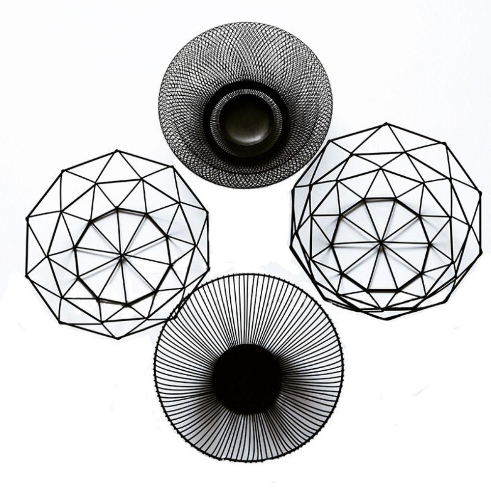 Высококачественная железная корзина для фруктов цвета черного золота разных размеров, домашнее хранение, металлическая тарелка для фруктов, миски для хранения овощей, кухня