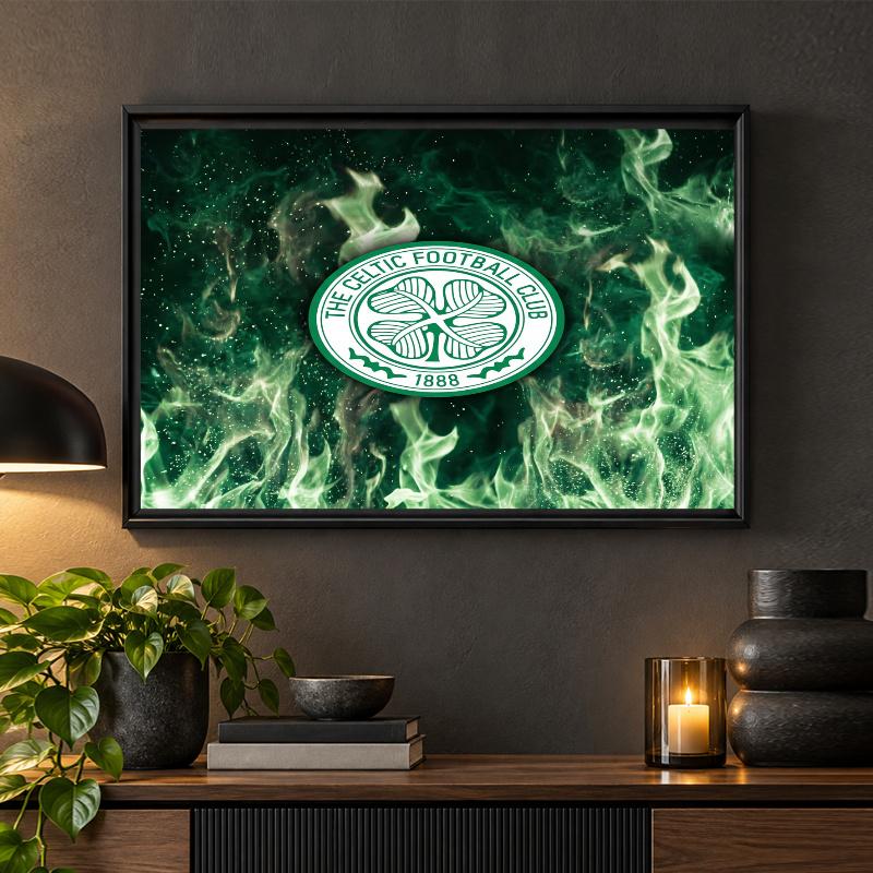 Celtic FC Diamond Painting Kit 5D Full Drill DIY Diamond Mosaic Wall Art Home Decor
