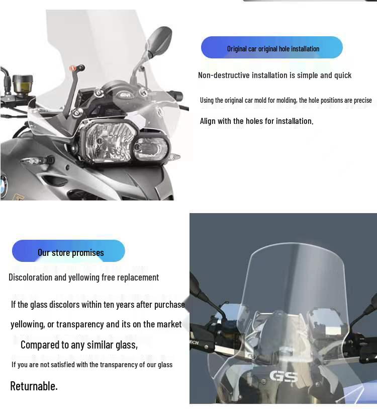 Улучшенный дефлектор ветрового стекла BMW F700GS/F800GS/F650GS