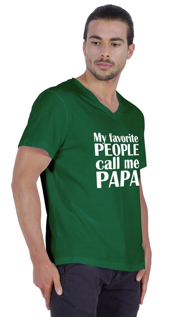 Inkmeso Мужская футболка Мои любимые люди называют меня папой Футболка с надписью «Письмо» в подарок папе Футболка для гордого папы и