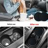 2-4pcs Black Car Auto Cup Holder Anti Slip Insert Coasters Pads Interior Accessories For Most Cups Accessories