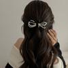 Exquisite French Pearl Velvet Bow Hairpin Light Luxury High-End Fairy Temperament Retro Hairpin Accessories Jewelry Gifts