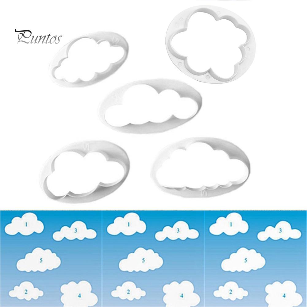Puntos DIY 5 шт облако торт печенье резак для помадки плесень украшения выпечки инструмент