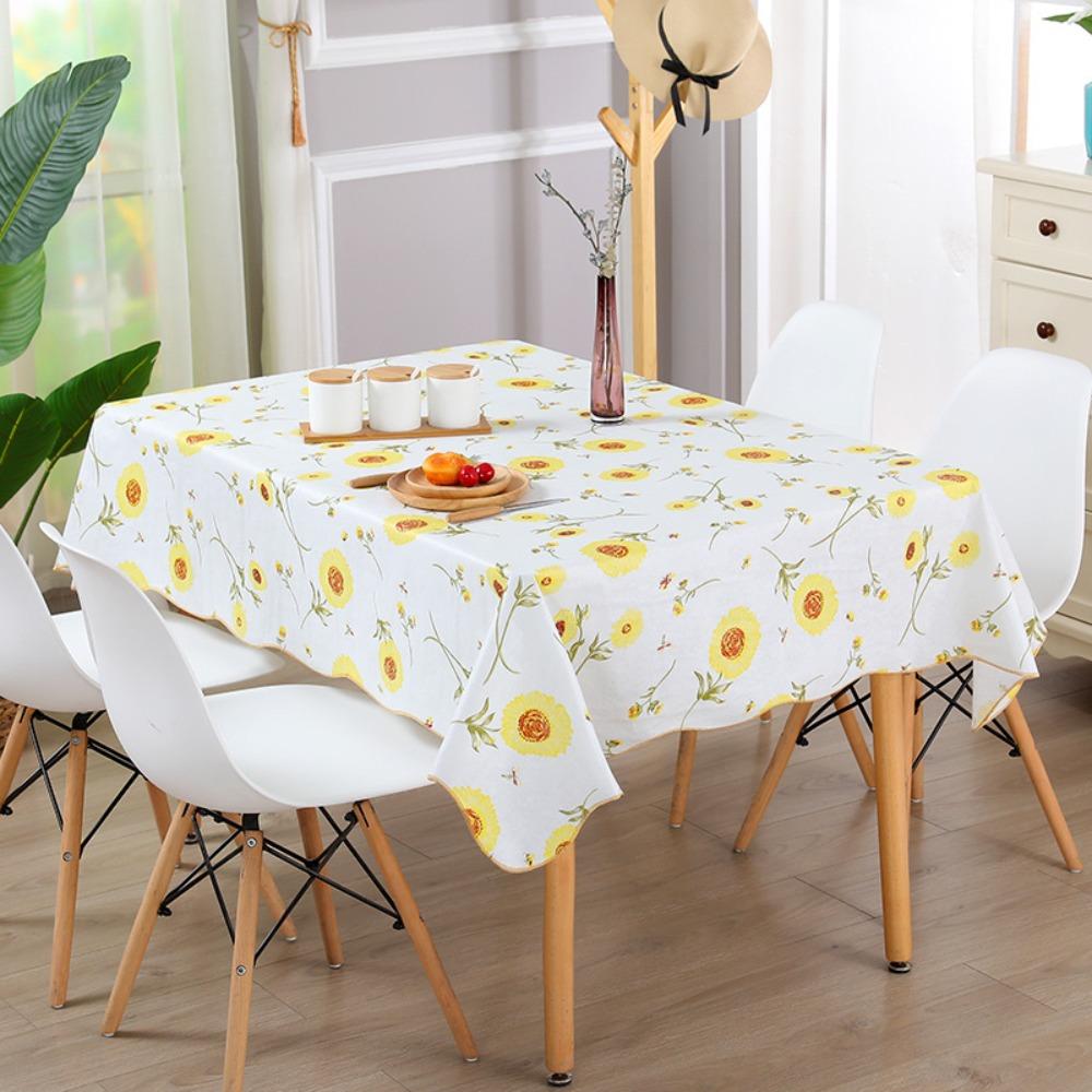 Home Coffee Table Cloth Anti-Scalding Table Cover Waterproof Dinner Table Decor Tablecloths