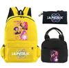 3Pcs/set Anime Demon Hunters Printed Backpack with Shoulder Bag Pencil Case for Student Boy Girl Schoolbag Large Capacity Waterproof Bookbag