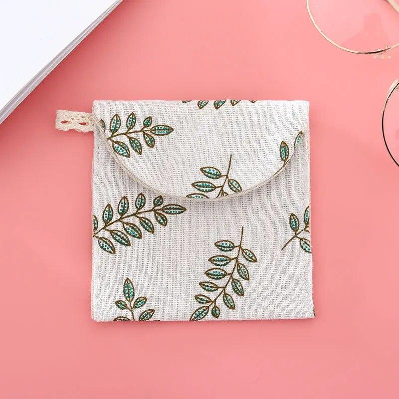 Sanitary Pad Pouch Mini Folding Women Cute Bag For Gaskets Napkin Towel Storage Bags Pouch Case Sanitary Pad Organizer