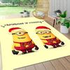 1Pc Christmas Minions Celebration Carpet Rug Soft Washable Antislip Home Living Room Sofa Mats Personalized Christmas Rug