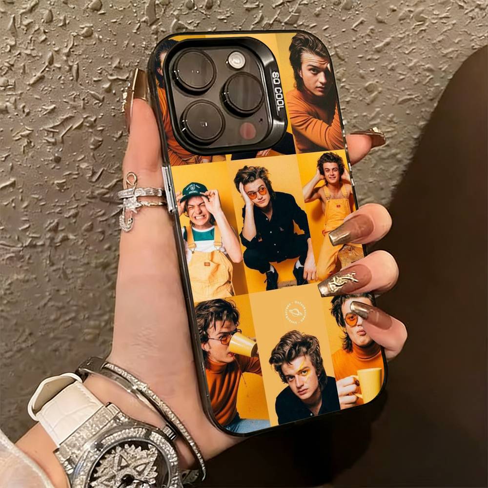 S-steve H-harrington  Phone Case For iPhone 17,16,15,14,13,12,11 Plus,Pro Max,XS,Colorful Silver Phone case Funda Cover