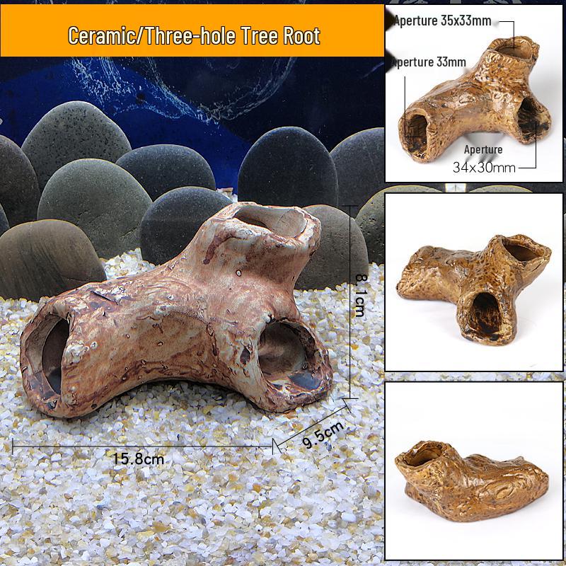 Ceramic Fish Tank Decoration: Shrimp Hiding, Cichlid Breeding, Spawning Nest.
