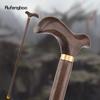 Yellow Wooden Traditional Single Joint Walking Stick Decorative Cospaly Party Wood Walking Cane Halloween Mace Wand Crosier 97cm