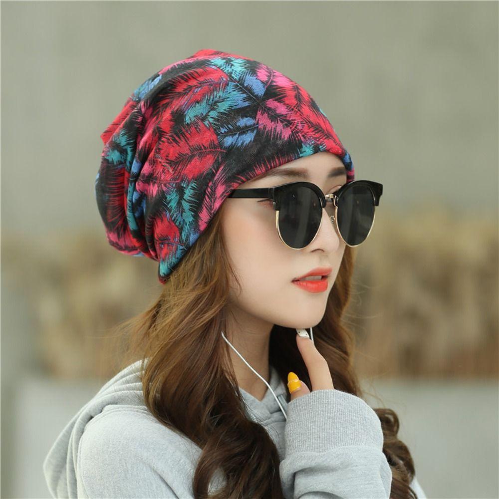 Breathable Thin Pullover Cap Head Wrap Slouchy Beanie Hat Casual Women Turban Hat