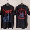 Новая винтажная футболка группы Mayhem, тур, концерт, тяжелый хлопок, S-4XL, черная, люкс-класса, унисекс, топ Y2k
