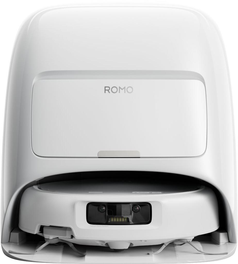 DJI ROMO S - Robot Aspirateur Laveur avec Station - 25 000 Pa - Détection de Niveau Drone - 200 Jours sans Maintenance