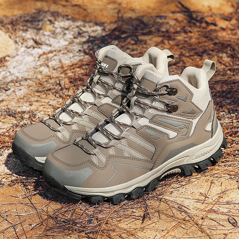 Большой размер высокие кроссовки для хайкинга дышащие дорожные кроссовки для хайкинга нескользящие и износостойкие обувь для активного отдыха