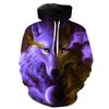 Spring Autumn 3D Wolf Hoodies Men Hooded Animal Wolf Printed Hoodie Sweatshirts Tracksuits Man/Women Jackets Funny Hoody